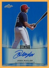 JOSH NAYLOR 2015 Leaf Metal Draft Blue Autograph Rookie On-Card AUTO SER # /50. rookie card picture