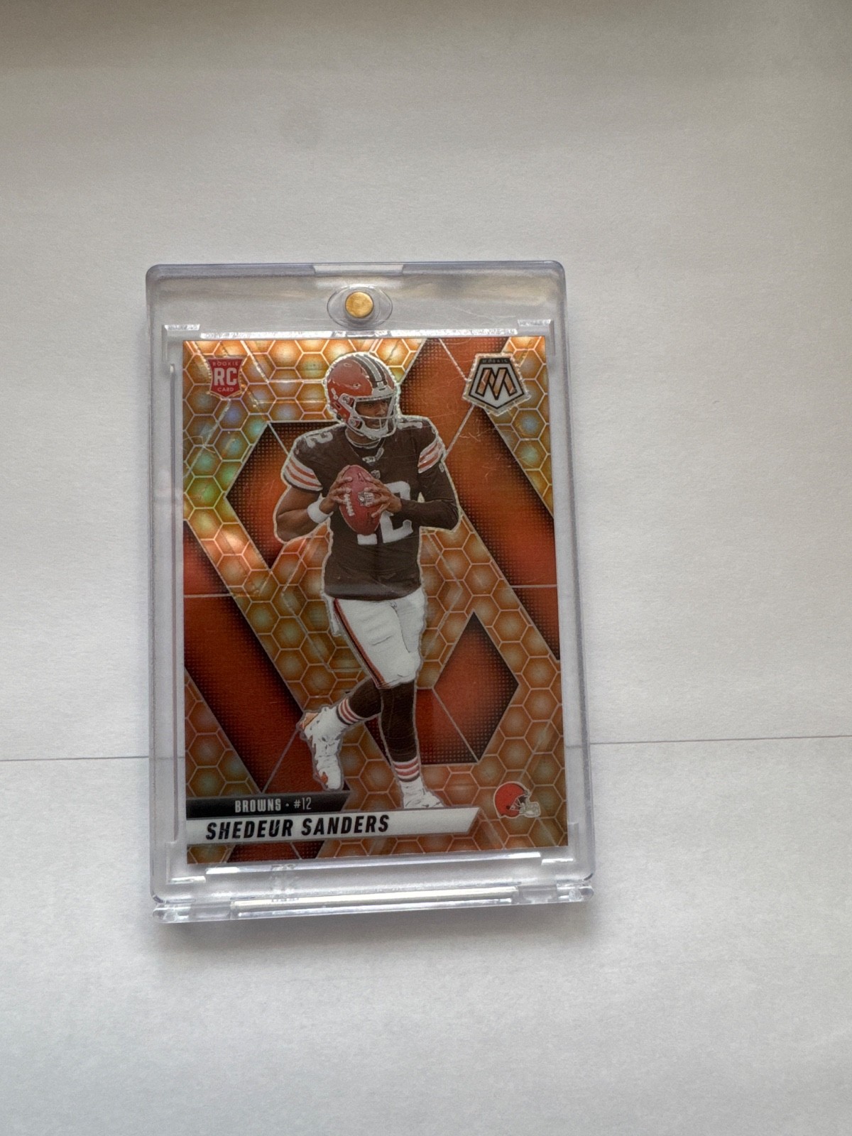 2025 Mosaic Football Shedeur Sanders CASE HIT RC Honeycomb SSP Browns #302