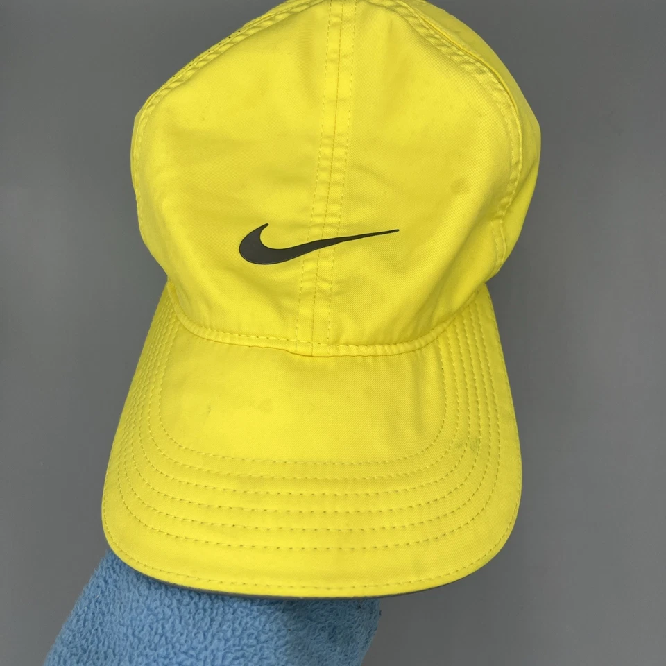 Nike Dri-Fit Featherlight Running Hat Unisex Yellow Adjustable One Size - Image 2 of 4