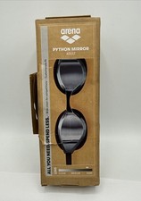 Arena Python Adult Swimming Performance Goggles Mirror Silver/ Black NIB