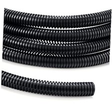 Wire Loom 1/2 inch 10ft, Split Loom, Cord Protectors from 1/2"-10ft Black