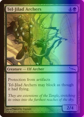 MTG Magic the Gathering Tel-Jilad Archers (131/306) Mirrodin LP FOIL