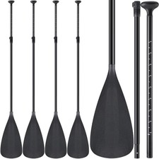Hollowfly 4 Set of 3 Pieces SUP Paddle Board Paddle Adjustable Paddleboard Li...