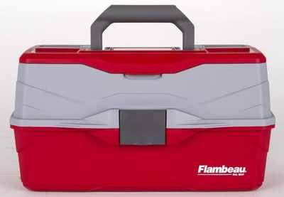 flambeau tackle box amazon Outdoors 00220 Small Spinnerbait Box, Fishing Bait and Lure Organizer, Clear Comes in blue color. Flambeau Classic 3-Tray Tackle Box