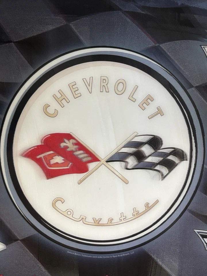 Chevy Corvette “The Legend Lives On” Holograph Sign 15x13 Man Cave*FREE SHIPPING - Image 2 of 4