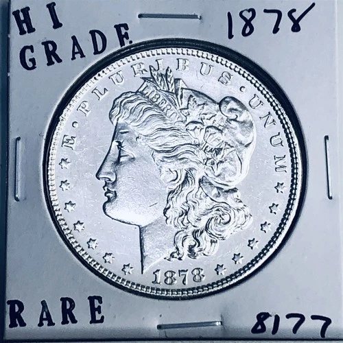 1878 MORGAN SILVER DOLLAR HI GRADE GENUINE U.S. MINT RARE COIN 8177