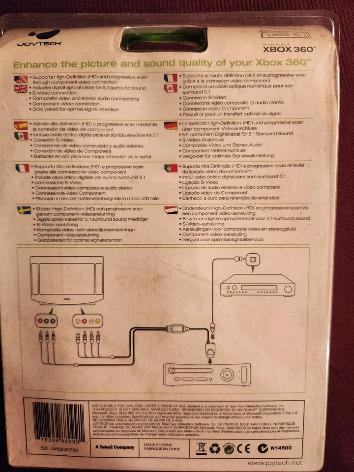 Joytech Xbox 360 High Definition Av Pack With Digital Audio Cable - Image 2 of 3