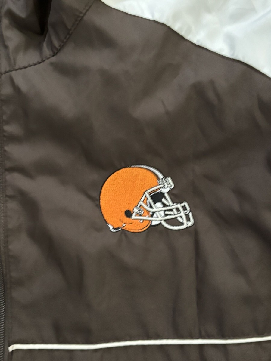Cleveland Browns Reebok ジャケット XL Cleveland Browns XL Reebok Full Zip NFL Sports Embroidered