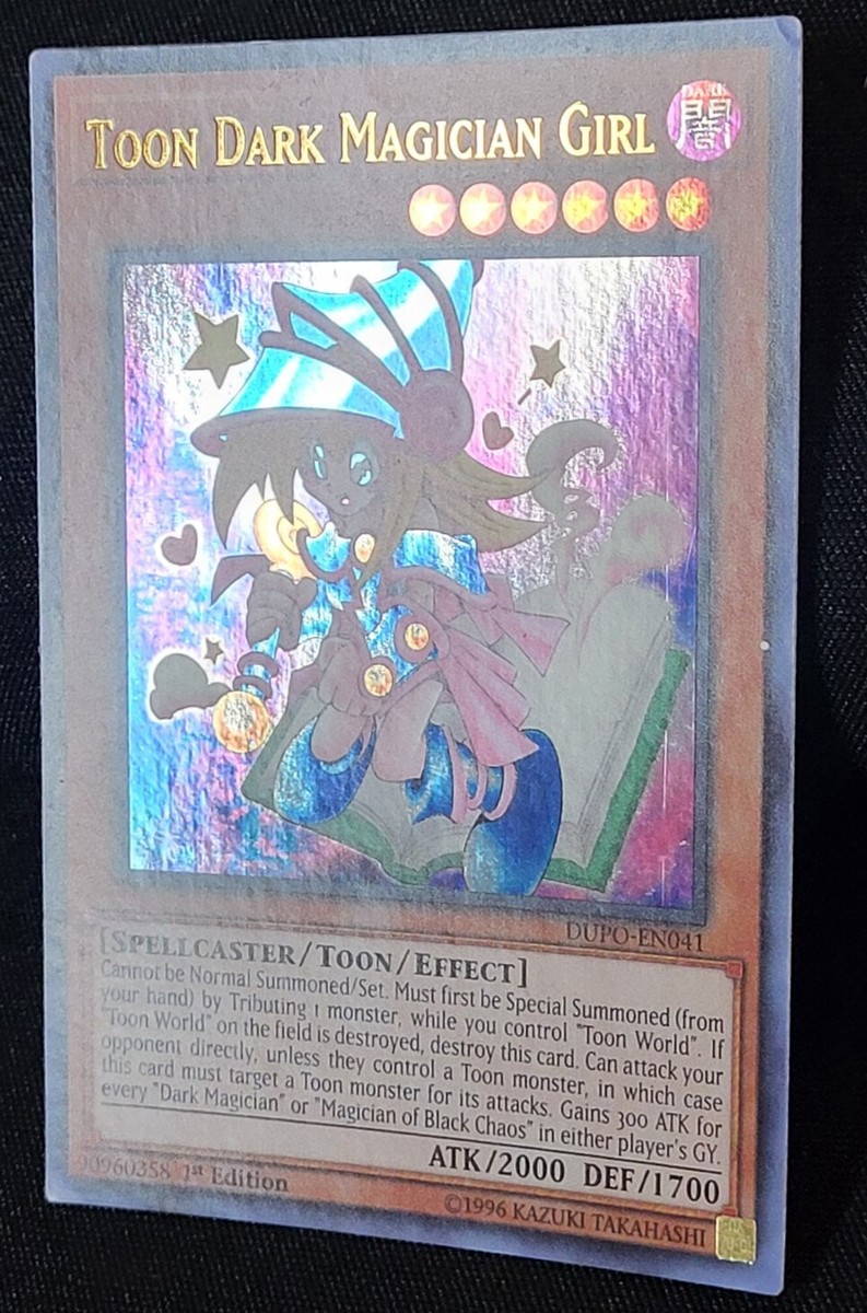 YuGiOh Toon Dark Magician Girl DUPO-EN041 1st Edition Ultra Rare