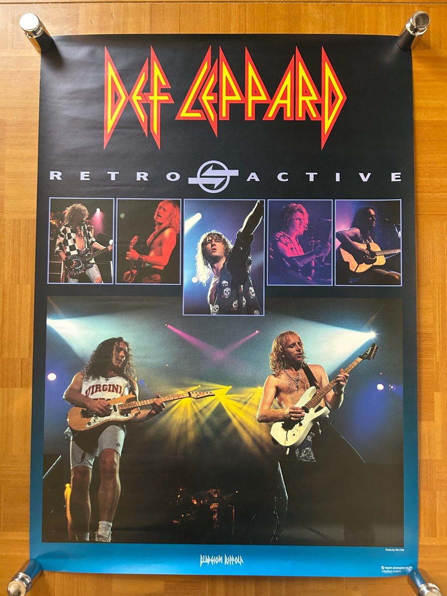 Def Leppard / Retro Active 1993 Japan Original Promo Poster B2