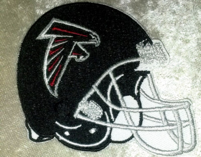 Atlanta Falcons Helmet 3.5'' Iron On Embroidered Patch ~Free Tracking!