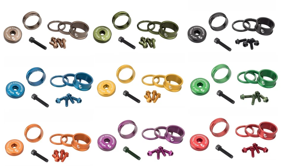 Wolf Tooth BlingKit: Headset Spacer Kit | All Colors | Bling Kit