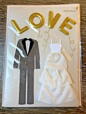 Papyrus Wedding Card - "LOVE" Balloons