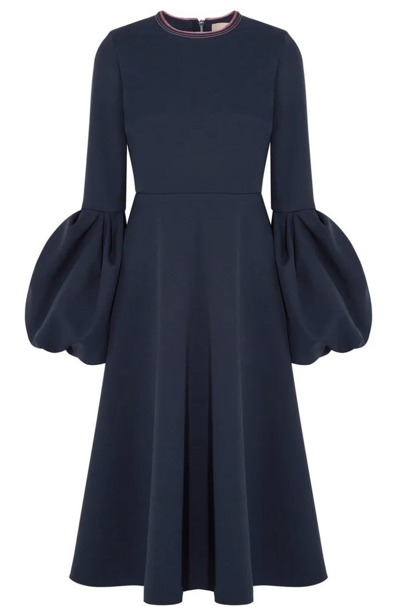 Robe Midi Roksanda Neuve - Bleu Royal, Crêpe Et Satin - Taille UK 8/10 (US 4/6) - Prix D'origine 1285$