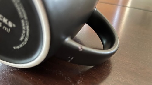 Starbucks Etched Mermaid Black Siren Logo Coffee Cup Mug 14 oz - Picture 6 of 6