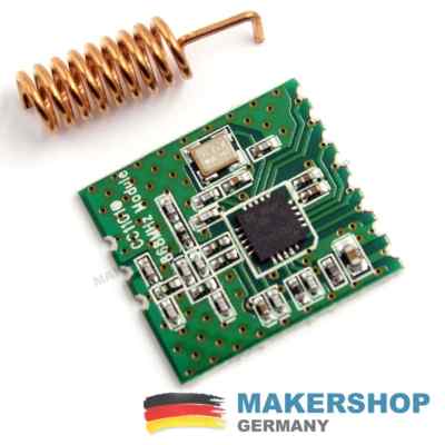CC1101 868 MHz Wireless Funk Modul Transciever FHEM CUL Arduino Raspberry Pi
