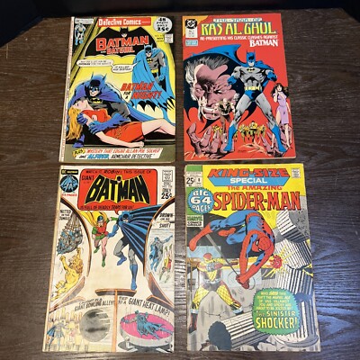 Lot of 4*Batman Comic - Saga Of Ras Al Ghul - Batgirl Robin Spider-Man DC Marvel
