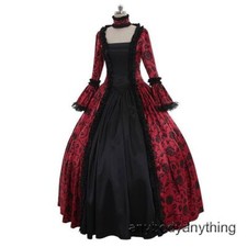 Vintage Women Renaissance Medieval Victorian Fancy Dress Gothic Cosplay Costume