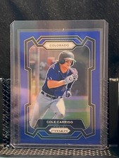 Cole Carrigg 2024 Prizm Blue Prizm #126/199 - Rockies