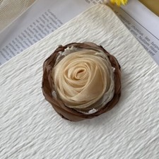 5pcs Semi-finished Flower Accessories Artificial Silk Flowers Clothing Sewing