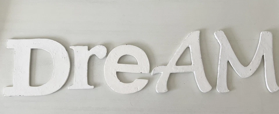 Monogram Initial D Pottery Barn Teen ~ WHITE RUSTIC METAL LETTER "D" ~ NIB HTF! - Image 3 of 3