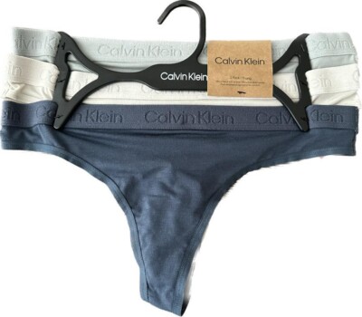 CALVIN KLEIN Women`s Pack Thong Underwear Panty Brief