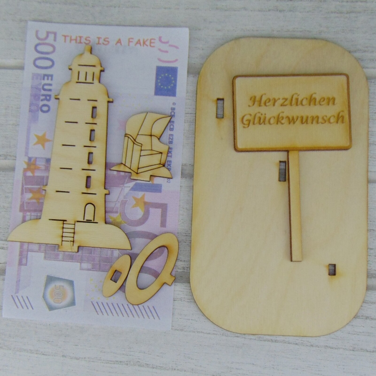 Ruhestand / Arbeiten Leuchtturm Holz Geldgeschenk Gutschein Ruhestand