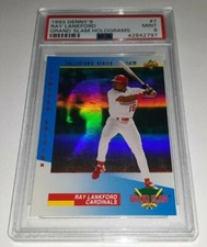 1993 Denny's Grand Slam Holograms #7 Ray Lankford Card Graded PSA 9 Mint
