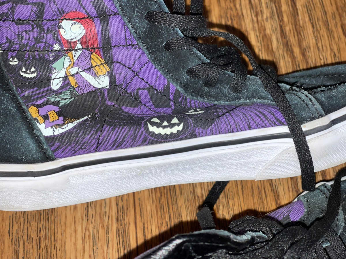 Vans x Disney\'s kids Black The Night Before Christmas Sk8 Hi Sneakers Size 12 Vans x The Nightmare Before Christmas Sk8-Hi shoes... | Depop main image 2