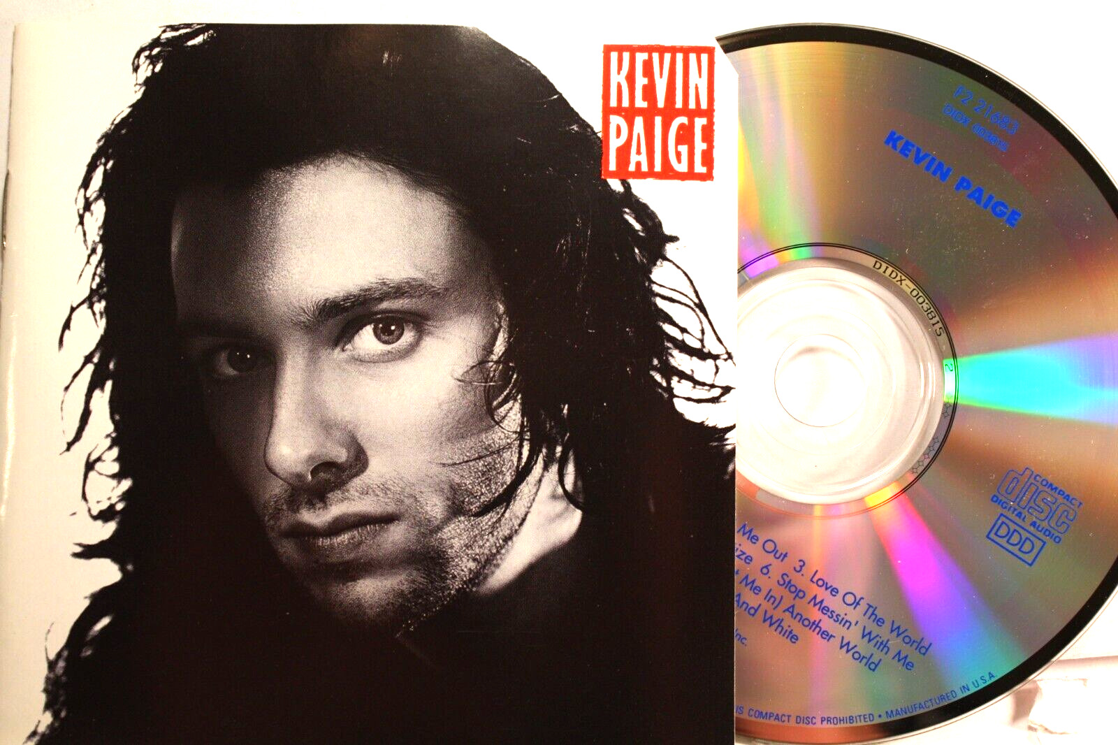 "KEVIN PAGE" by KEVIN PAGE (CD 1989 Chrysalis) Dance/Pop/Rock VG & Ships Free