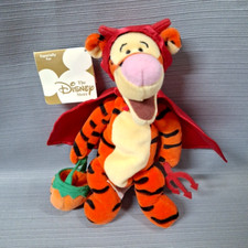 Disney Store Halloween Devil Tigger Plush 9" 2000 Stuffed Animal Toy New w Tags