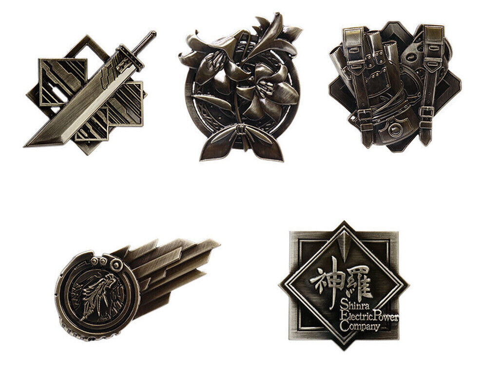 Final Fantasy VII Remake pin badge Set of 5 or choice Cloud Final Fantasy VII Remake pin badge Set of 5 or choice Cloud
