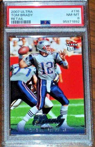2007 Tom Brady #116 Ultra Retail PSA 8 New England Patriots