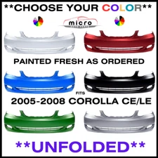 NEW FRONT BUMPER FOR 2005-2008 COROLLA PAINTED *CHOOSE YOUR COLOR* TO1000297