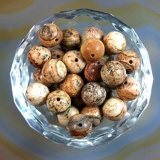 Wholesale 500pcs Lot Natural Picture Stone Round Spacer Loose Beads 8mm DIY