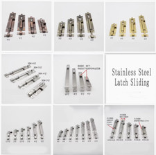 1Pcs 1-12 Inch Stainless Steel Door Latch Sliding Lock Barrel Bolt Gate Lock