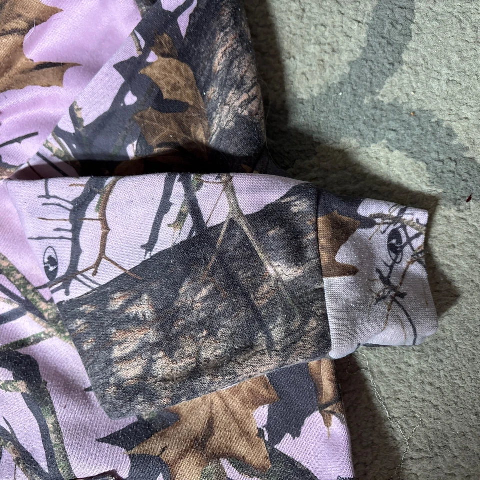 Mossy Oak BREAKUP INFINITY M NIÑOS CAMUFLAJE ROSA SUDADERA CON CAPUCHA, 100% POLIÉSTER Foto 4 de 4