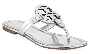 silver miller tory burch sandals
