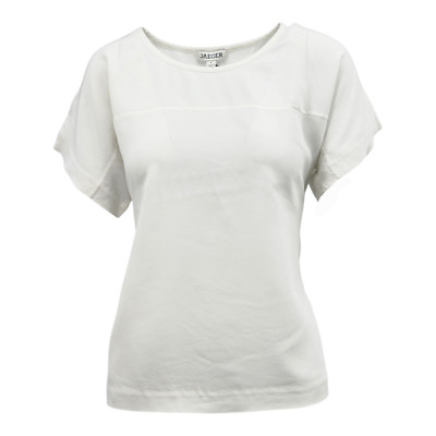 M&S JAEGER Pure Silk Relaxed T-Shirt