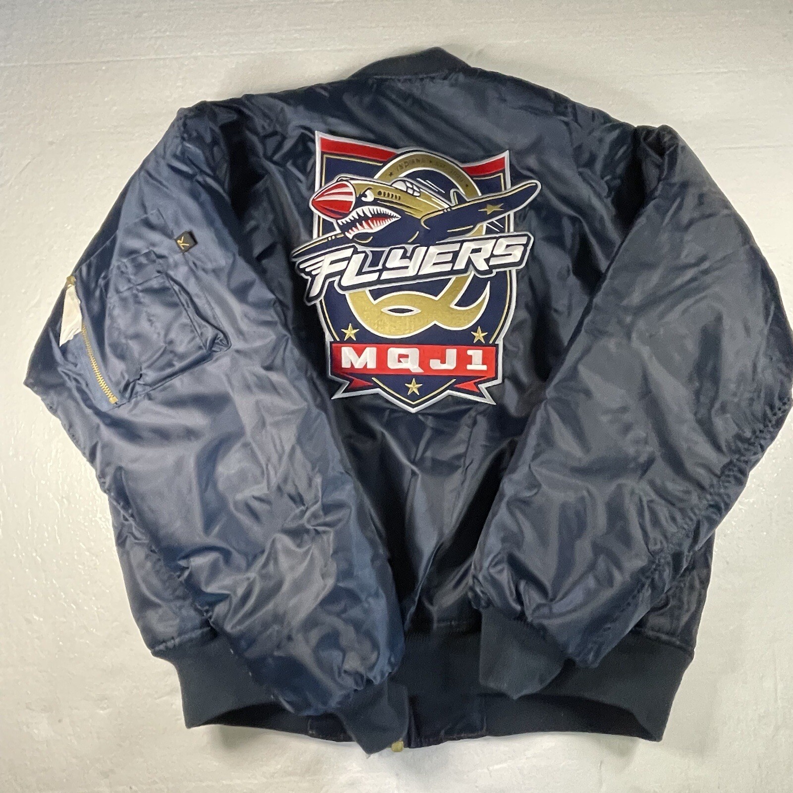 Rothco Blue MA-1 Military Reversible Flight Jacket Bomber Air