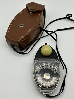 Norwood Director Exposure Light Meter Vintage Model B Leather Case Vintage Photo