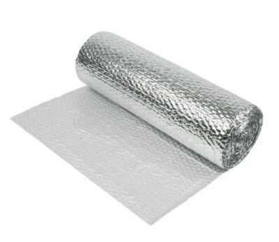 25m Yuzet Double Aluminium Bubble Foil Insulation Loft Home Caravan 1.2m Wide