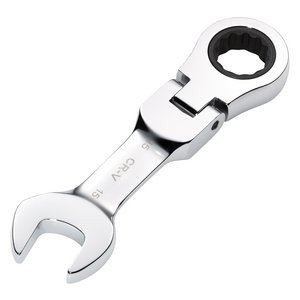 Draper Hi-Torq Stubby Flexible Head Ratchet Combination Spanner 15mm - Image 4