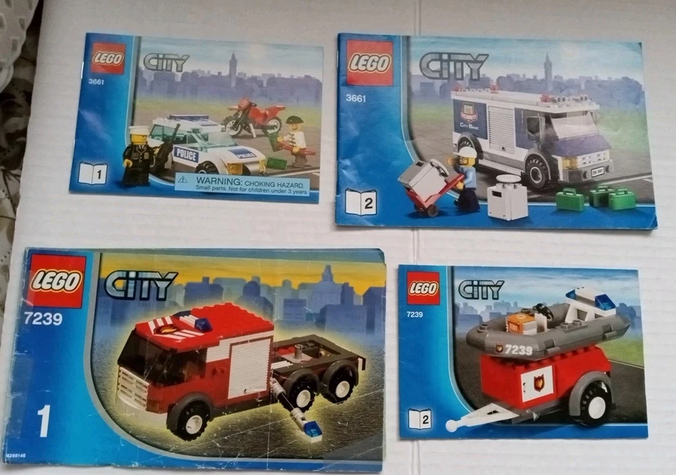 Lego Manuales de Instrucciones Lote 1 Batman Agentes Monster World City más Foto 2 de 4