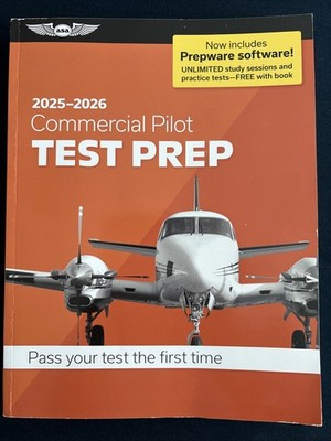 ASA 2025-2026 Commercial Pilot Test Prep With Prepware Software
