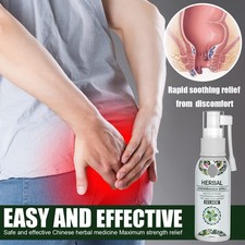 Hemorrhoid Relief Spray Anti Itch Pain Soothing Herbal Anal Care Skin Spray