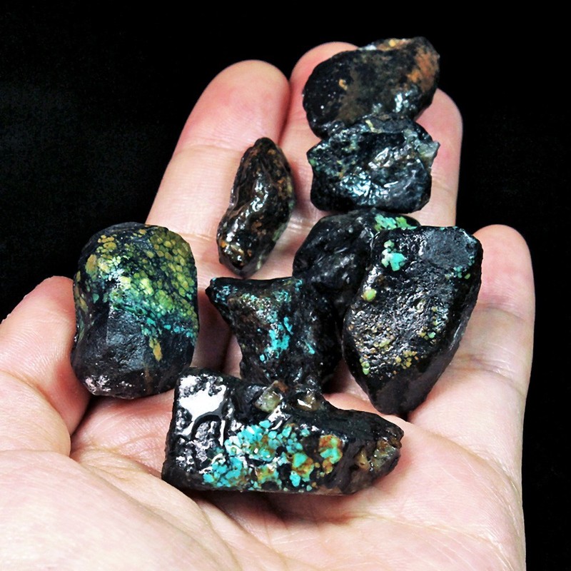 306Ct Spiderweb Turquoise Rough Specimen UYKM11404