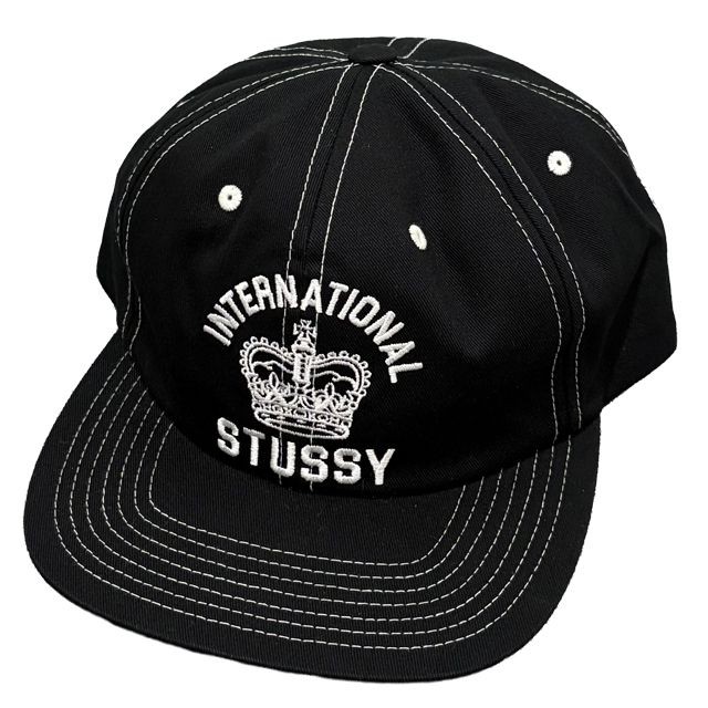 stussy Mid Depth International Crown Strapback Cap Baseball Hat