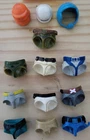G.I. Joe 1985 Hasbro Vintage Action 10 PCS MID BODIES 3 HELMETS SET #25