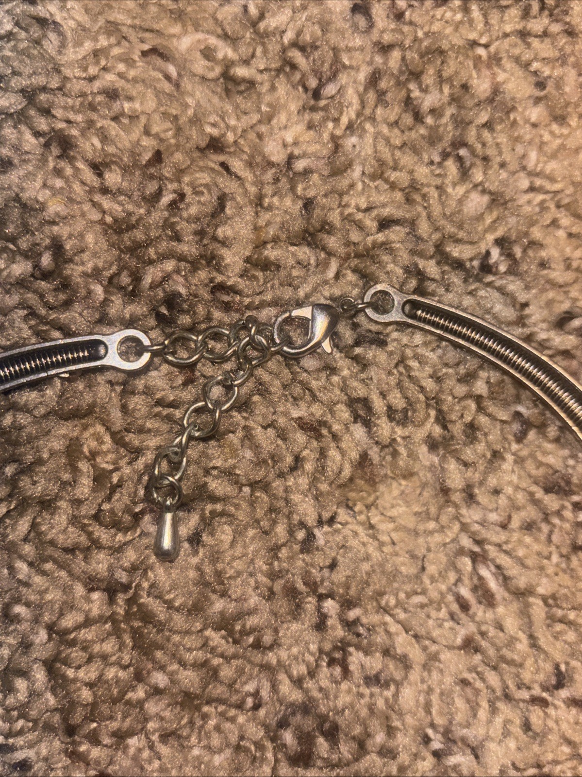 FX Signed Silver Tone Abalone Statement Necklace … - image 4